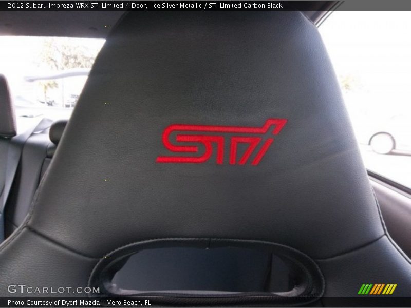 Ice Silver Metallic / STi Limited Carbon Black 2012 Subaru Impreza WRX STi Limited 4 Door