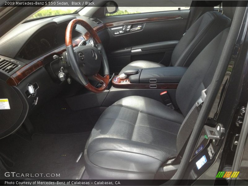 Black / Black 2009 Mercedes-Benz S 550 Sedan