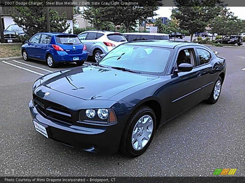 Steel Blue Metallic / Dark Slate Gray/Light Graystone 2007 Dodge Charger