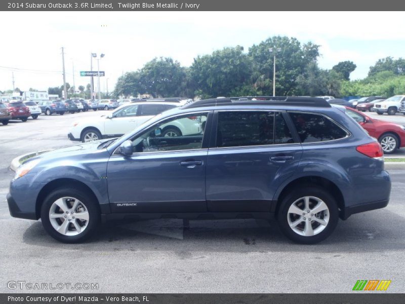 Twilight Blue Metallic / Ivory 2014 Subaru Outback 3.6R Limited
