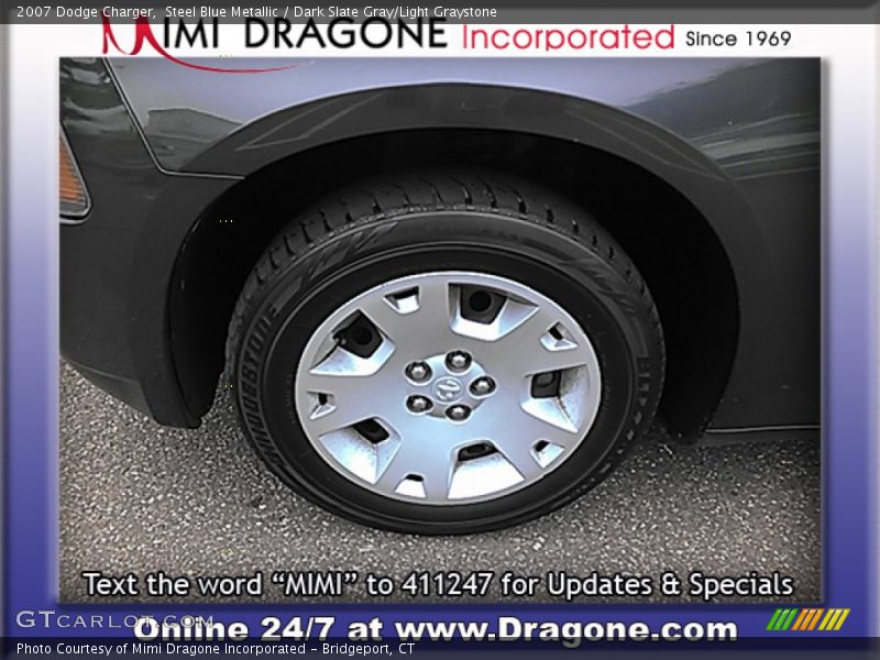 Steel Blue Metallic / Dark Slate Gray/Light Graystone 2007 Dodge Charger