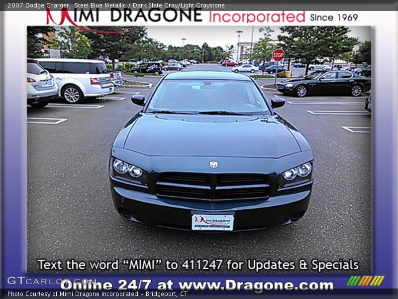 Steel Blue Metallic / Dark Slate Gray/Light Graystone 2007 Dodge Charger