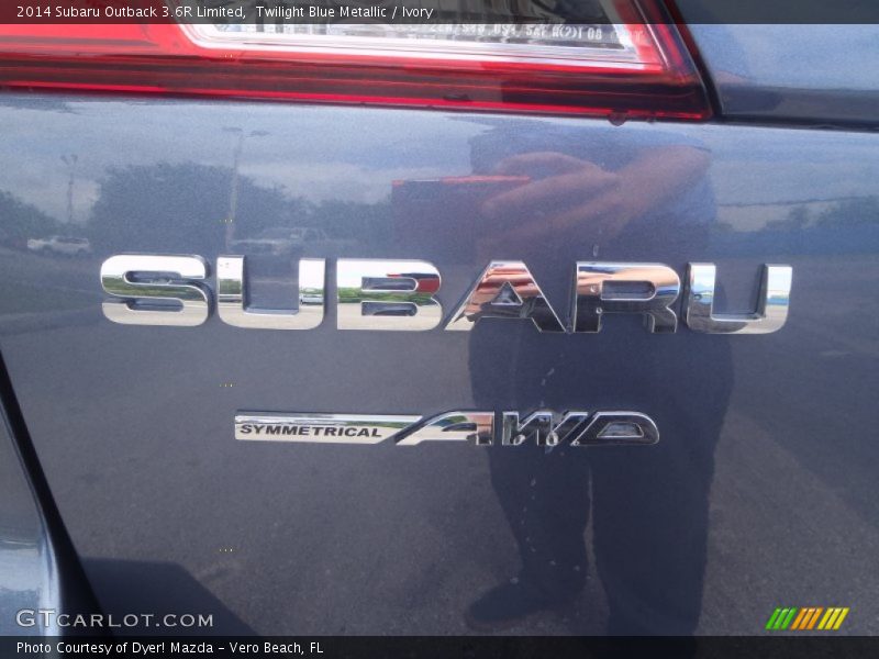 Twilight Blue Metallic / Ivory 2014 Subaru Outback 3.6R Limited