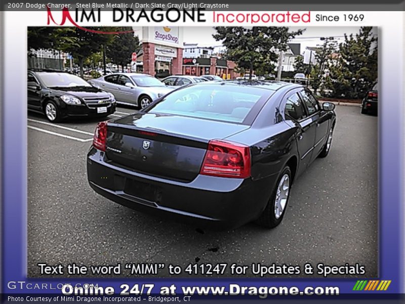 Steel Blue Metallic / Dark Slate Gray/Light Graystone 2007 Dodge Charger