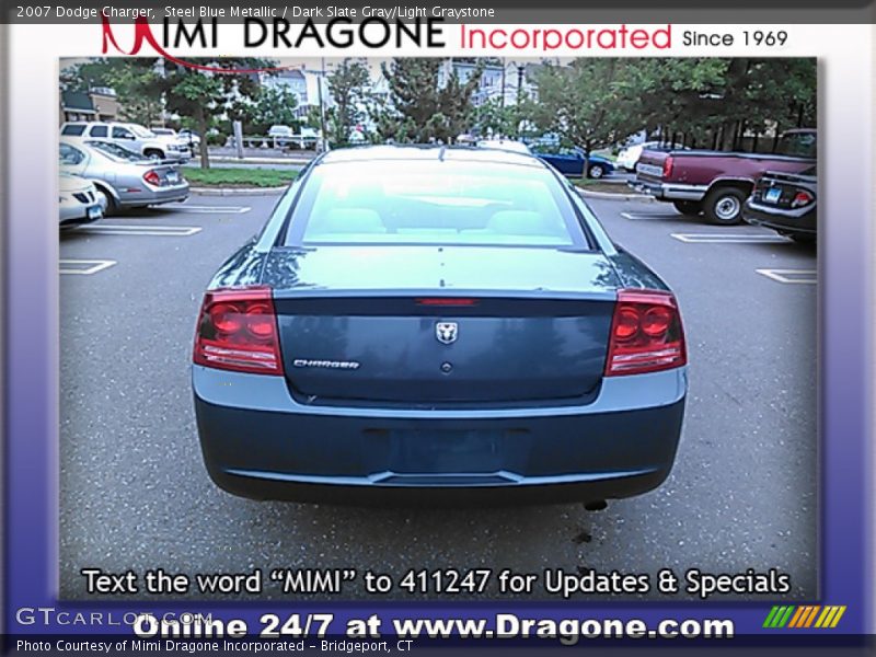 Steel Blue Metallic / Dark Slate Gray/Light Graystone 2007 Dodge Charger