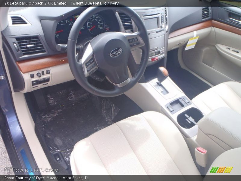 Twilight Blue Metallic / Ivory 2014 Subaru Outback 3.6R Limited