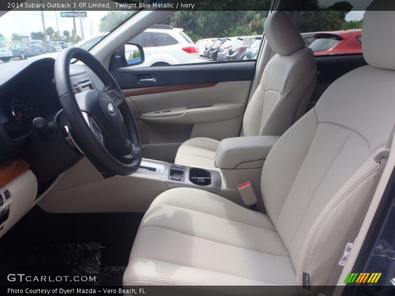 Twilight Blue Metallic / Ivory 2014 Subaru Outback 3.6R Limited