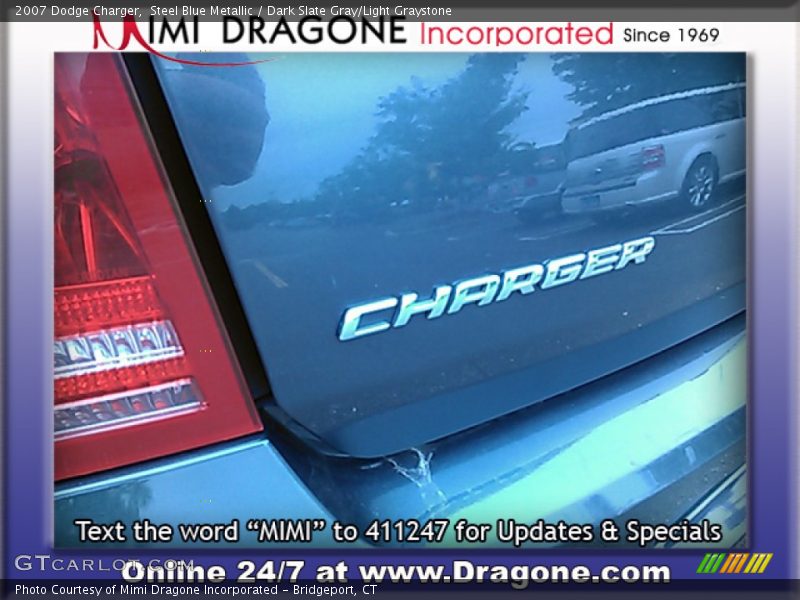 Steel Blue Metallic / Dark Slate Gray/Light Graystone 2007 Dodge Charger