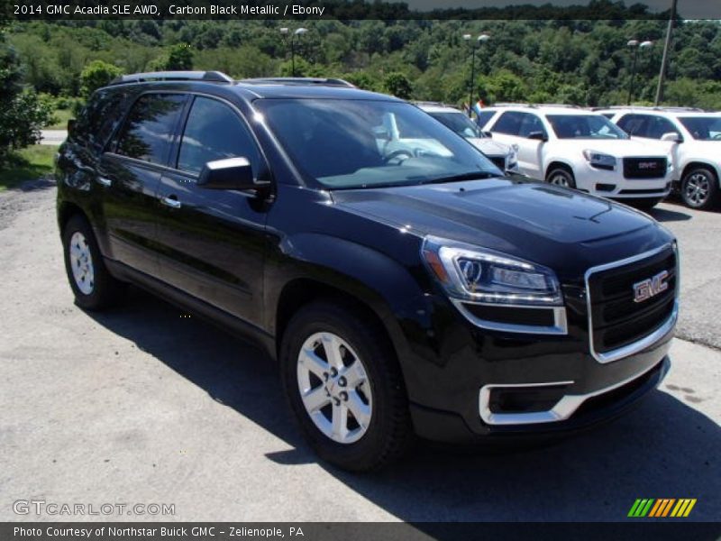 Carbon Black Metallic / Ebony 2014 GMC Acadia SLE AWD