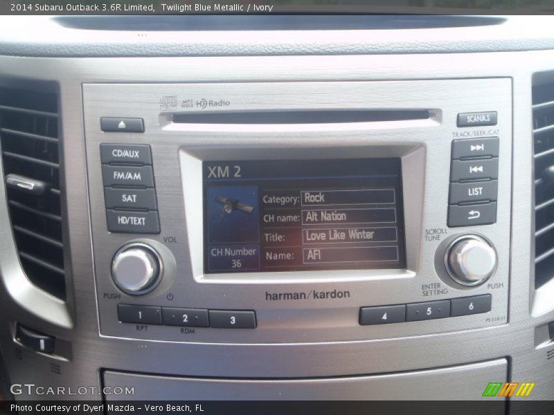 Twilight Blue Metallic / Ivory 2014 Subaru Outback 3.6R Limited