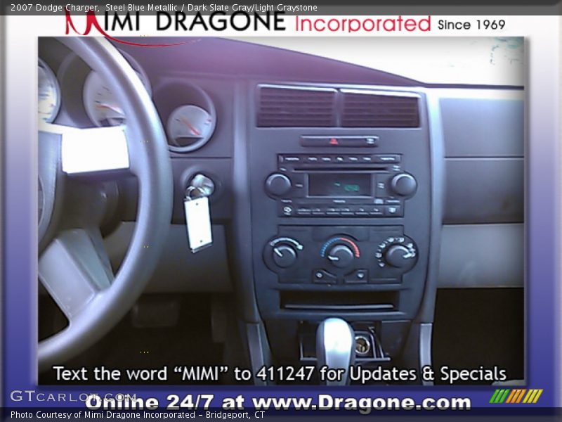 Steel Blue Metallic / Dark Slate Gray/Light Graystone 2007 Dodge Charger