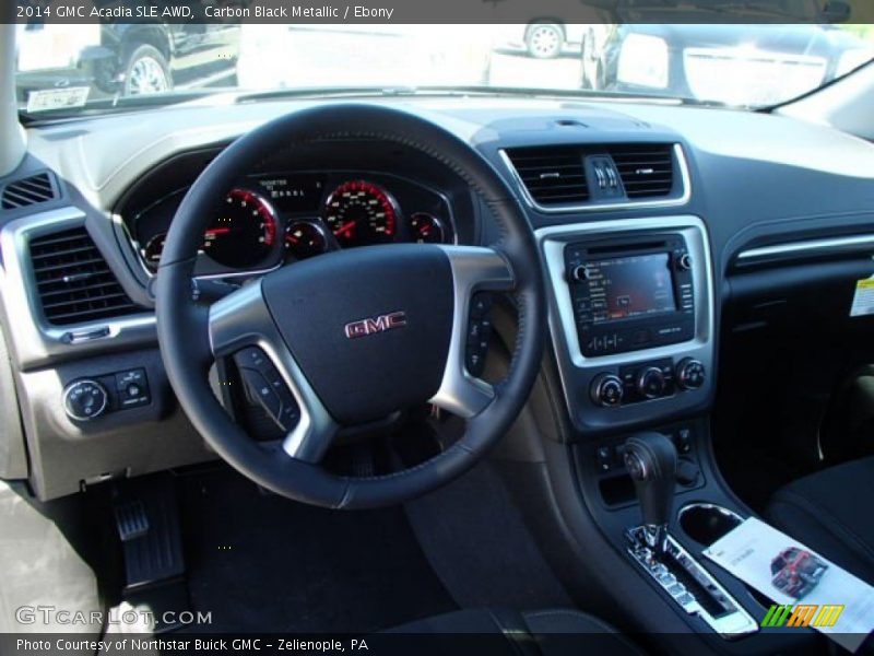 Carbon Black Metallic / Ebony 2014 GMC Acadia SLE AWD