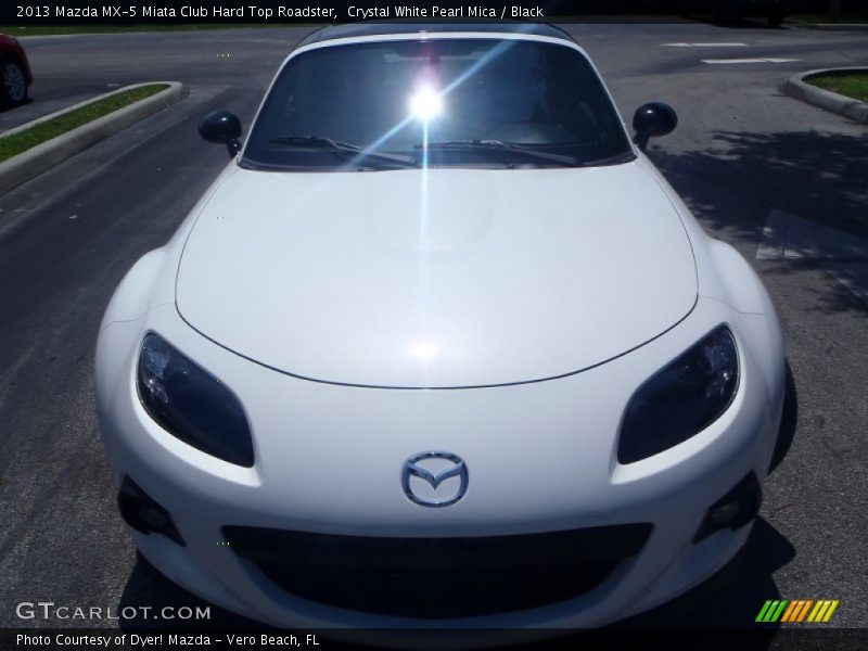 Crystal White Pearl Mica / Black 2013 Mazda MX-5 Miata Club Hard Top Roadster