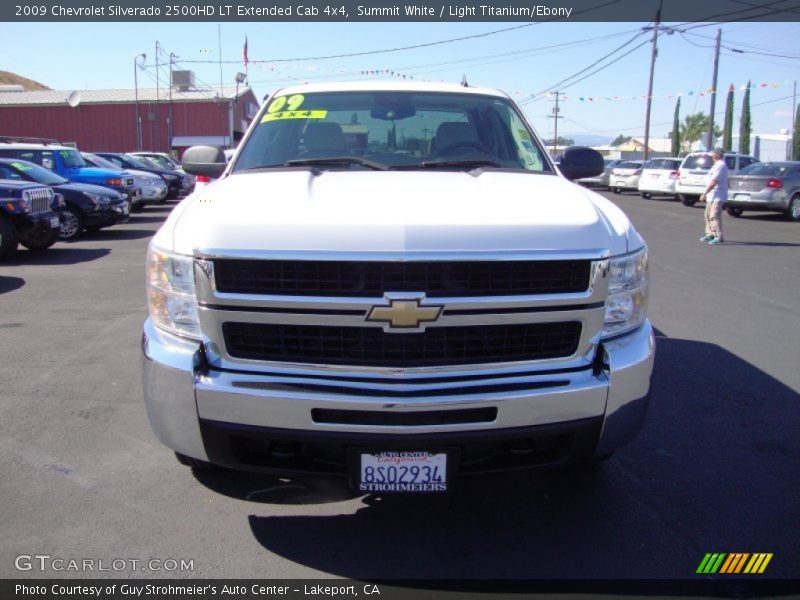 Summit White / Light Titanium/Ebony 2009 Chevrolet Silverado 2500HD LT Extended Cab 4x4