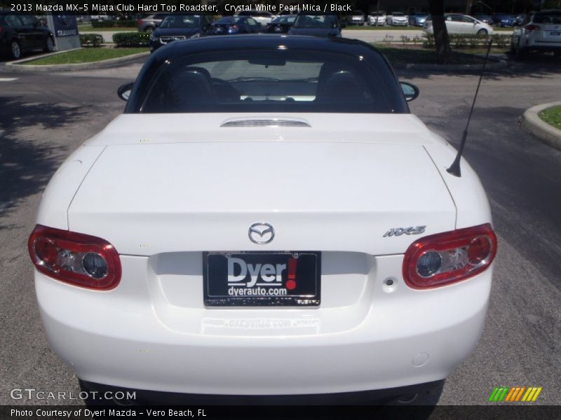 Crystal White Pearl Mica / Black 2013 Mazda MX-5 Miata Club Hard Top Roadster