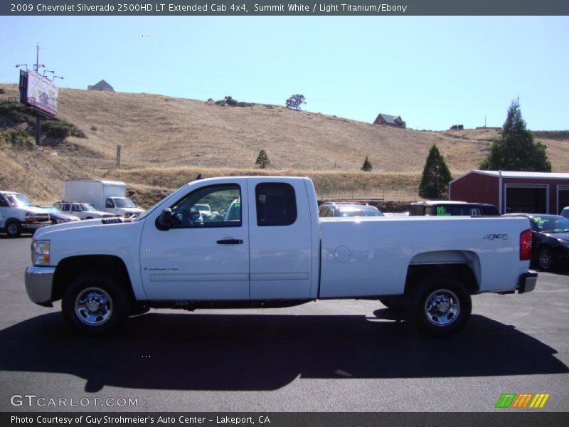 Summit White / Light Titanium/Ebony 2009 Chevrolet Silverado 2500HD LT Extended Cab 4x4