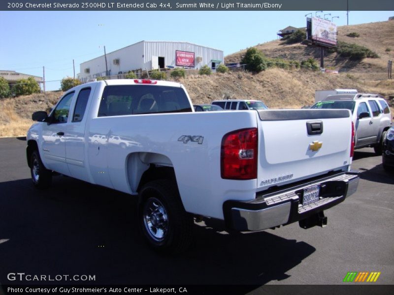 Summit White / Light Titanium/Ebony 2009 Chevrolet Silverado 2500HD LT Extended Cab 4x4