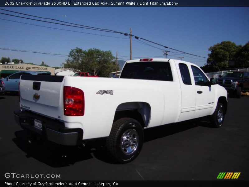 Summit White / Light Titanium/Ebony 2009 Chevrolet Silverado 2500HD LT Extended Cab 4x4