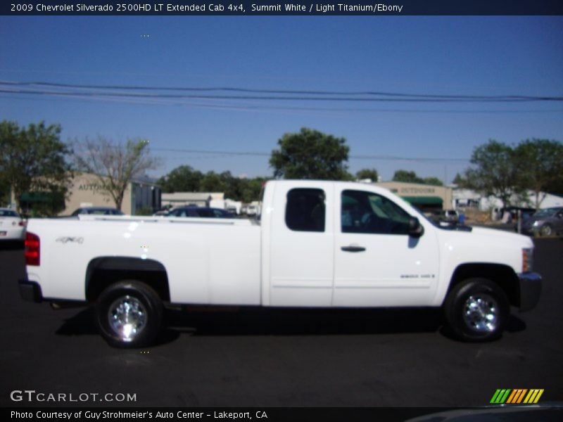 Summit White / Light Titanium/Ebony 2009 Chevrolet Silverado 2500HD LT Extended Cab 4x4