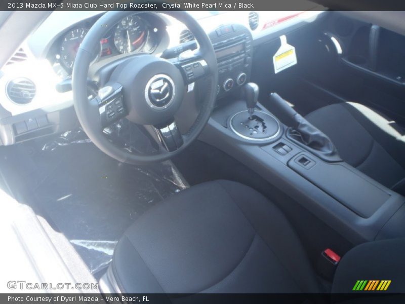 Crystal White Pearl Mica / Black 2013 Mazda MX-5 Miata Club Hard Top Roadster