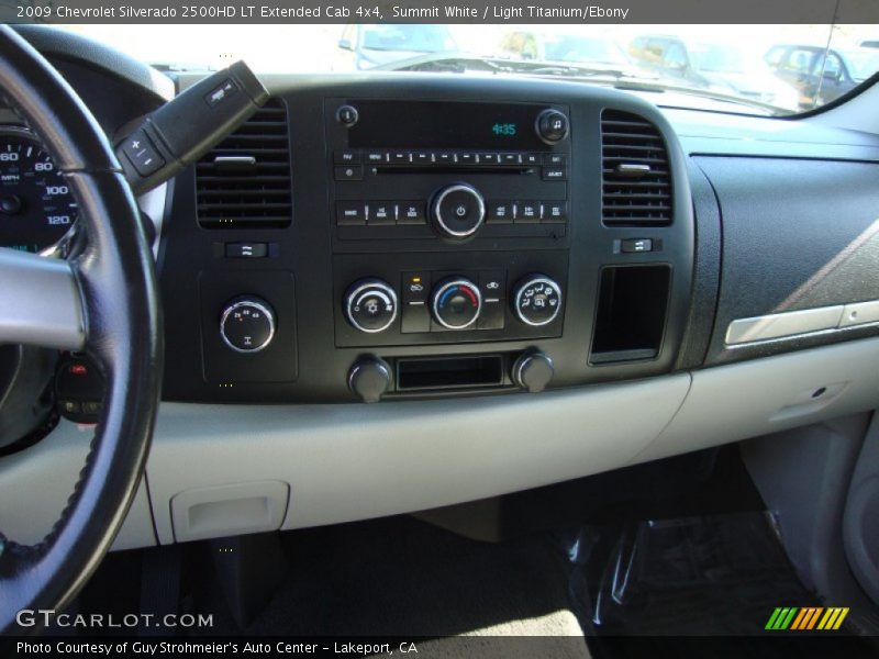 Summit White / Light Titanium/Ebony 2009 Chevrolet Silverado 2500HD LT Extended Cab 4x4
