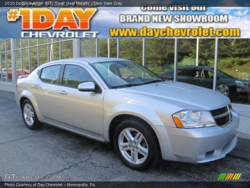Silver Steel Metallic / Dark Slate Gray 2010 Dodge Avenger R/T