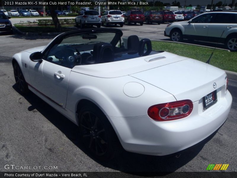 Crystal White Pearl Mica / Black 2013 Mazda MX-5 Miata Club Hard Top Roadster