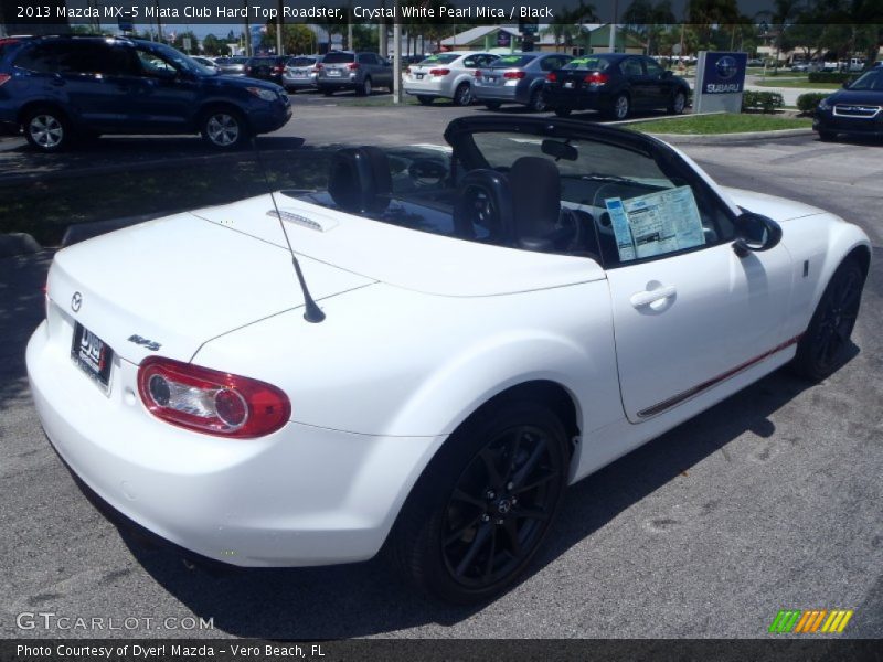 Crystal White Pearl Mica / Black 2013 Mazda MX-5 Miata Club Hard Top Roadster