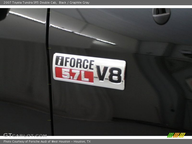Black / Graphite Gray 2007 Toyota Tundra SR5 Double Cab