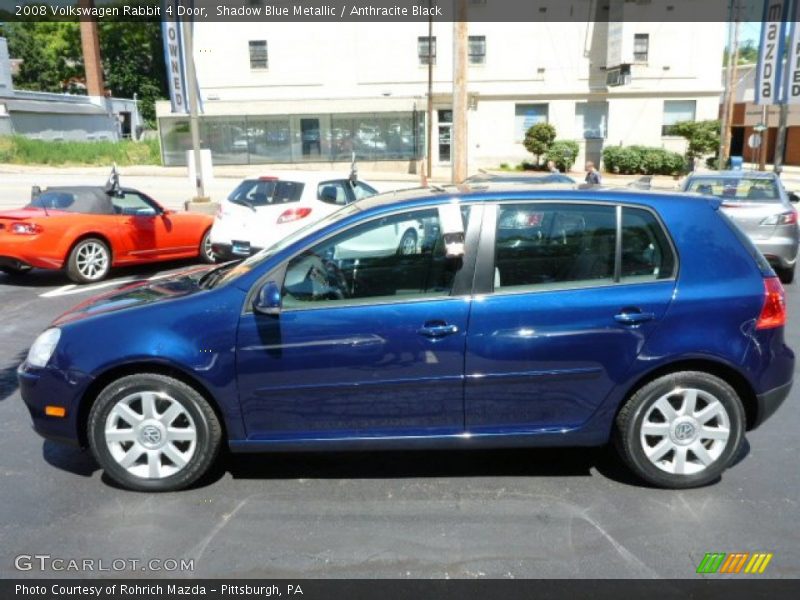 Shadow Blue Metallic / Anthracite Black 2008 Volkswagen Rabbit 4 Door