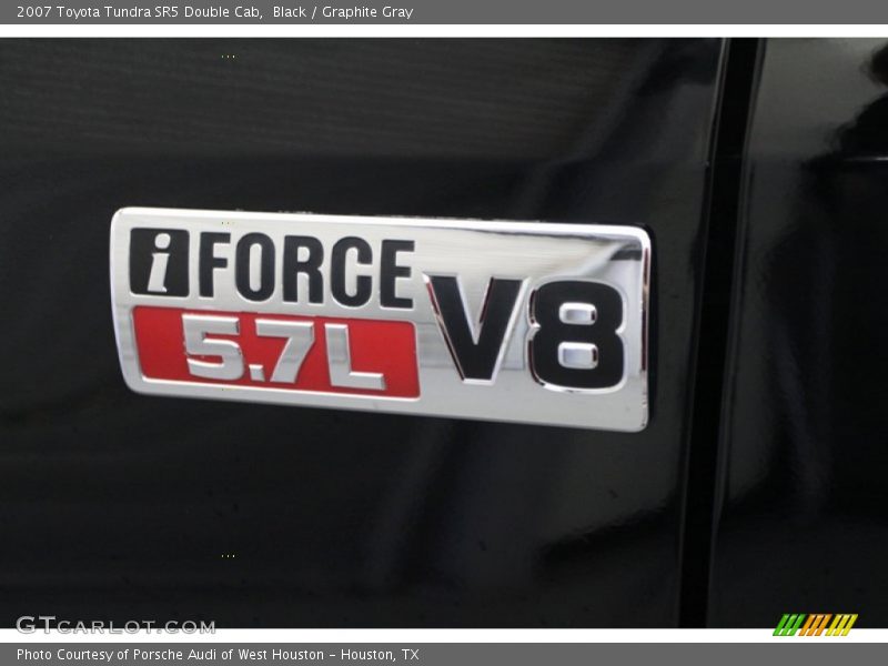 Black / Graphite Gray 2007 Toyota Tundra SR5 Double Cab