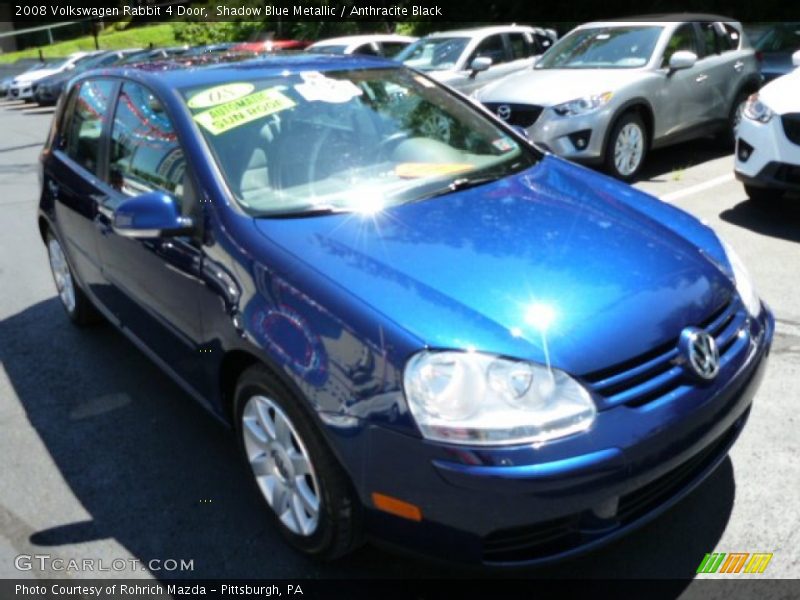 Shadow Blue Metallic / Anthracite Black 2008 Volkswagen Rabbit 4 Door