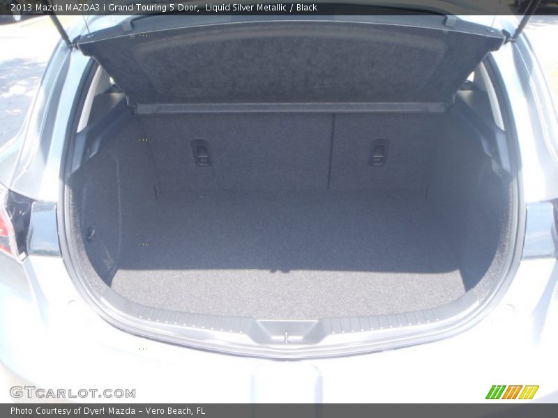 Liquid Silver Metallic / Black 2013 Mazda MAZDA3 i Grand Touring 5 Door