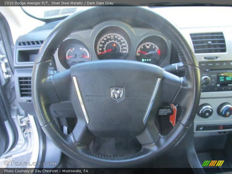 Silver Steel Metallic / Dark Slate Gray 2010 Dodge Avenger R/T