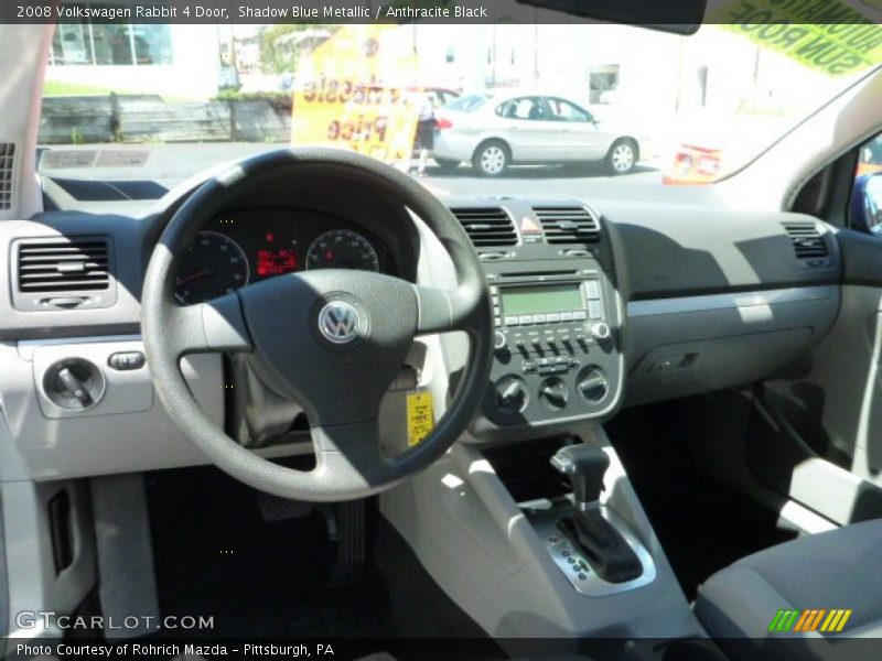 Shadow Blue Metallic / Anthracite Black 2008 Volkswagen Rabbit 4 Door