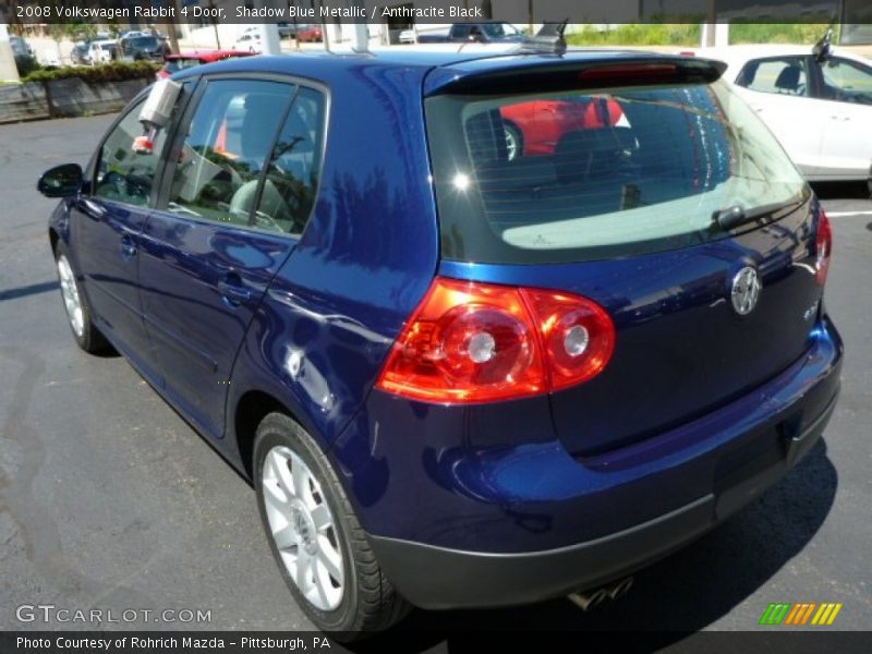 Shadow Blue Metallic / Anthracite Black 2008 Volkswagen Rabbit 4 Door
