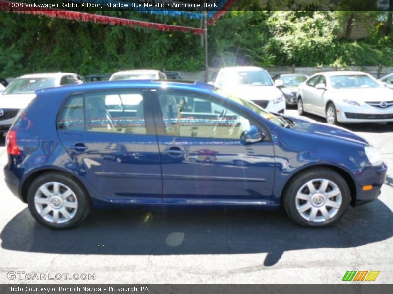 Shadow Blue Metallic / Anthracite Black 2008 Volkswagen Rabbit 4 Door