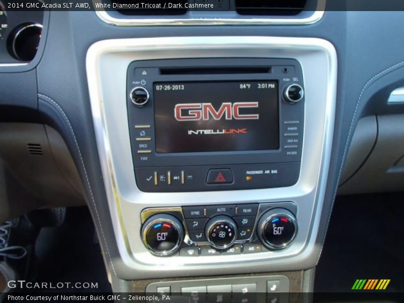 Controls of 2014 Acadia SLT AWD