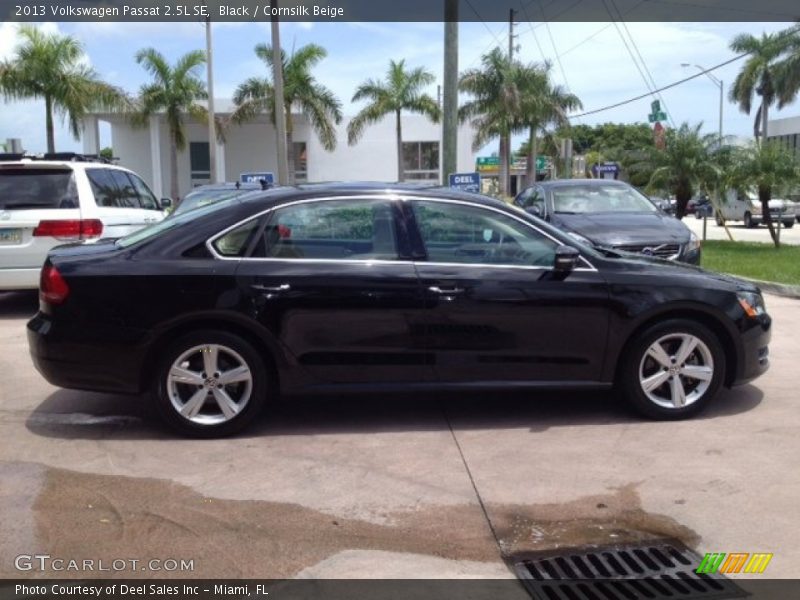 Black / Cornsilk Beige 2013 Volkswagen Passat 2.5L SE