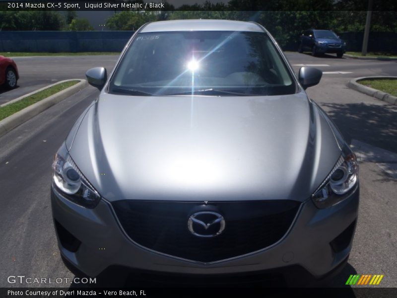 Liquid Silver Metallic / Black 2014 Mazda CX-5 Sport