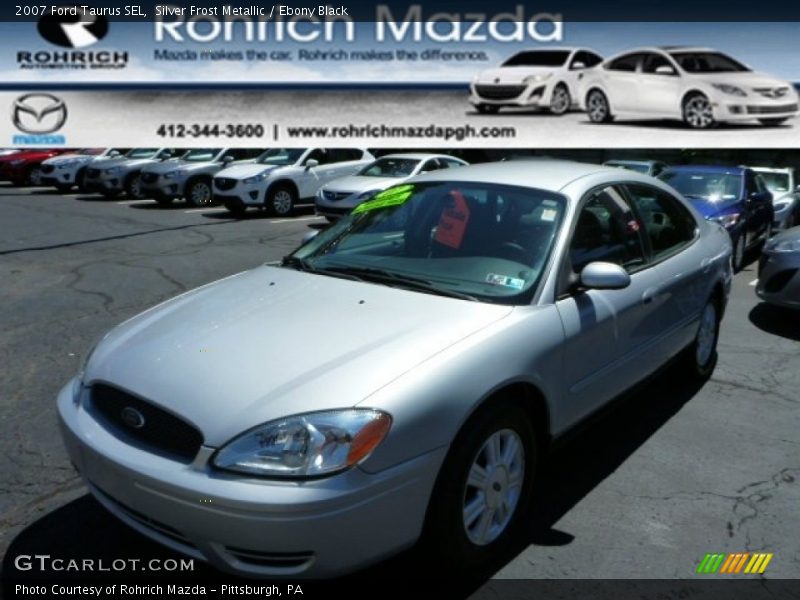 Silver Frost Metallic / Ebony Black 2007 Ford Taurus SEL