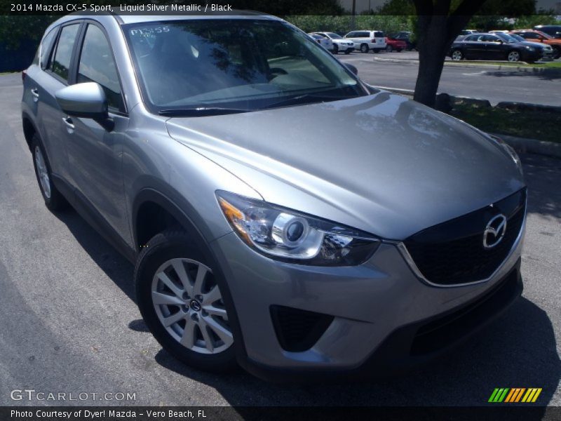 Liquid Silver Metallic / Black 2014 Mazda CX-5 Sport