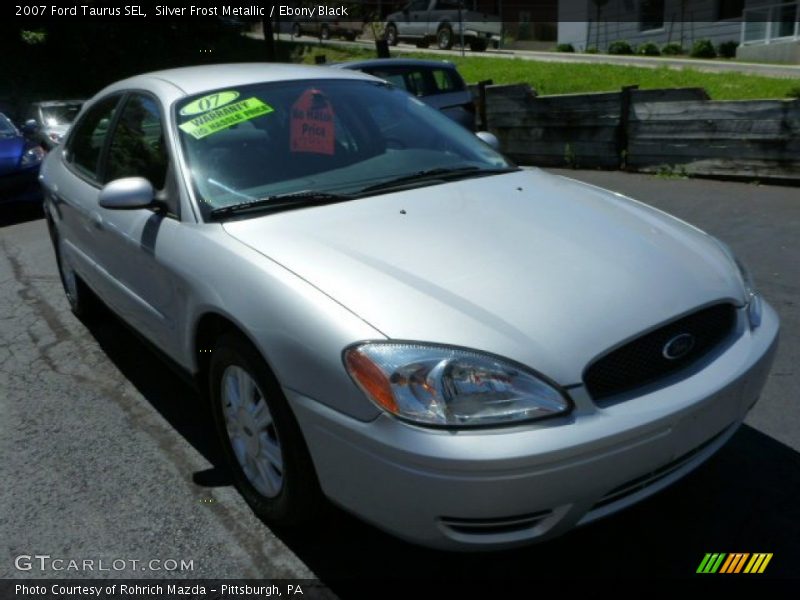 Silver Frost Metallic / Ebony Black 2007 Ford Taurus SEL