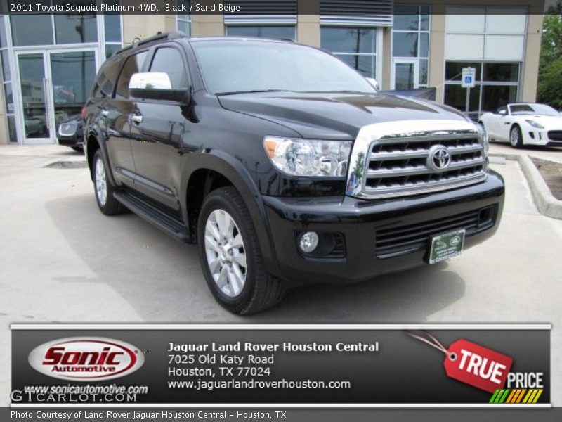 Black / Sand Beige 2011 Toyota Sequoia Platinum 4WD