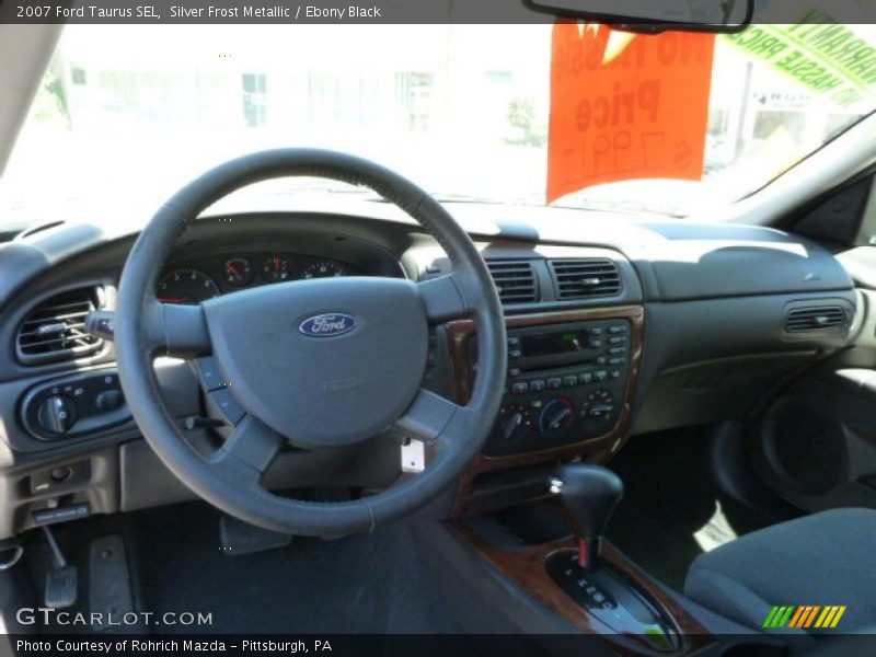 Silver Frost Metallic / Ebony Black 2007 Ford Taurus SEL
