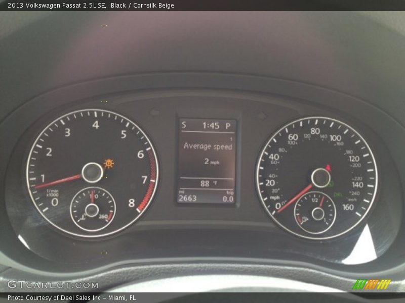 Black / Cornsilk Beige 2013 Volkswagen Passat 2.5L SE