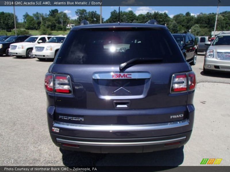 Atlantis Blue Metallic / Ebony 2014 GMC Acadia SLE AWD