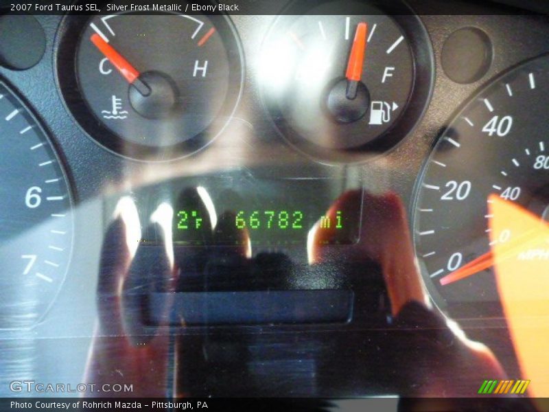 Silver Frost Metallic / Ebony Black 2007 Ford Taurus SEL
