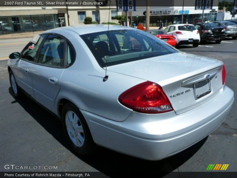 Silver Frost Metallic / Ebony Black 2007 Ford Taurus SEL
