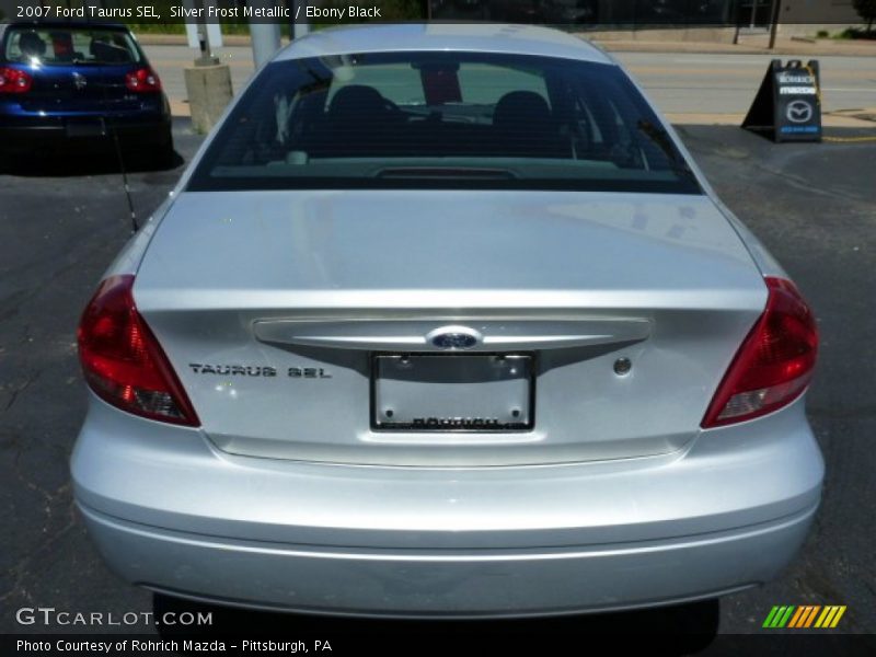 Silver Frost Metallic / Ebony Black 2007 Ford Taurus SEL